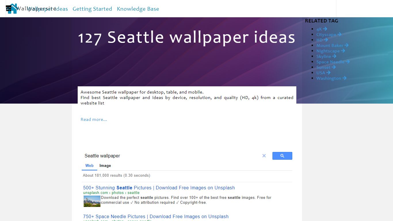 Seattle Wallpapers in HD 4K | Wallpaper for iPhone, Android, Mobile and ...